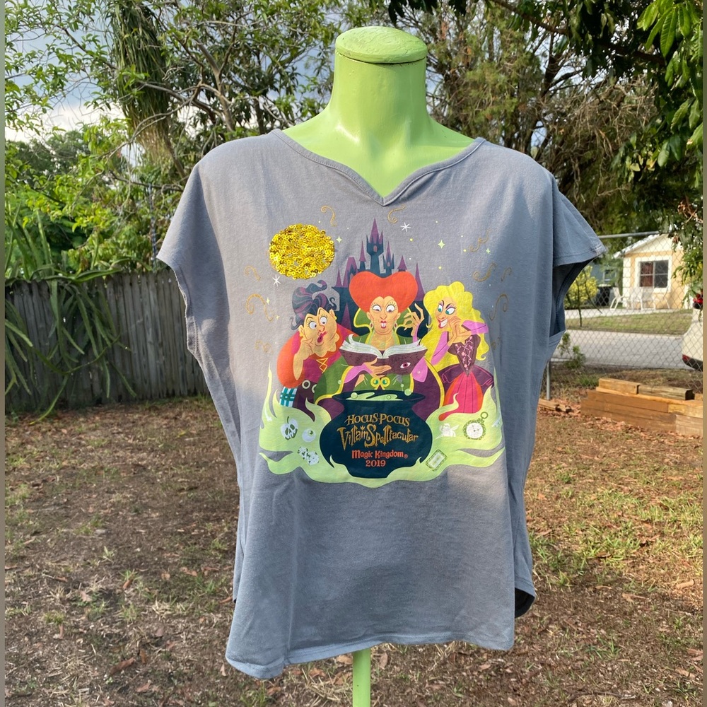 Disney Hocus Pocus Villain Spectacular Print Women’s Shirt Size L - Picture 8 of 10